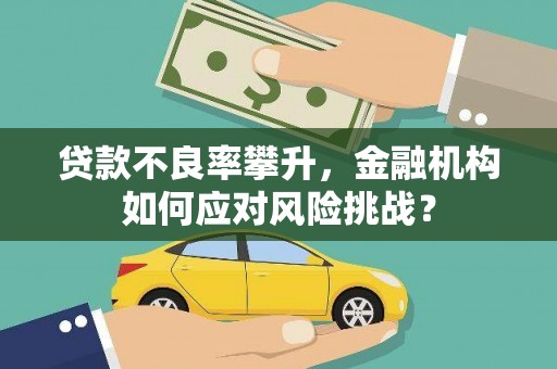 卓资贷款不良率攀升，金融机构如何应对风险挑战？