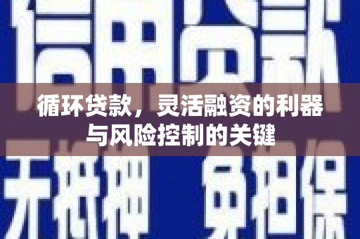 卓资循环贷款，灵活融资的利器与风险控制的关键