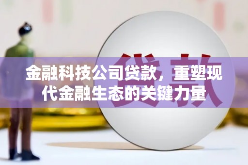 卓资金融科技公司贷款，重塑现代金融生态的关键力量