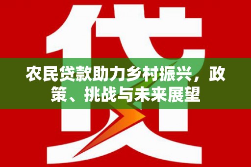 卓资农民贷款助力乡村振兴，政策、挑战与未来展望