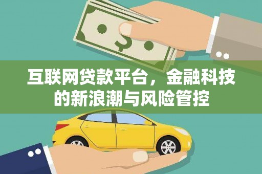 卓资互联网贷款平台，金融科技的新浪潮与风险管控