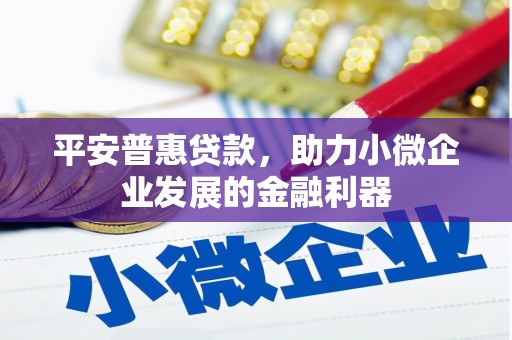卓资平安普惠贷款，助力小微企业发展的金融利器